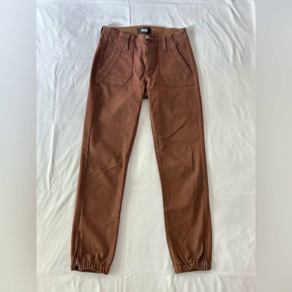 PAIGE Brown Ankle Pants